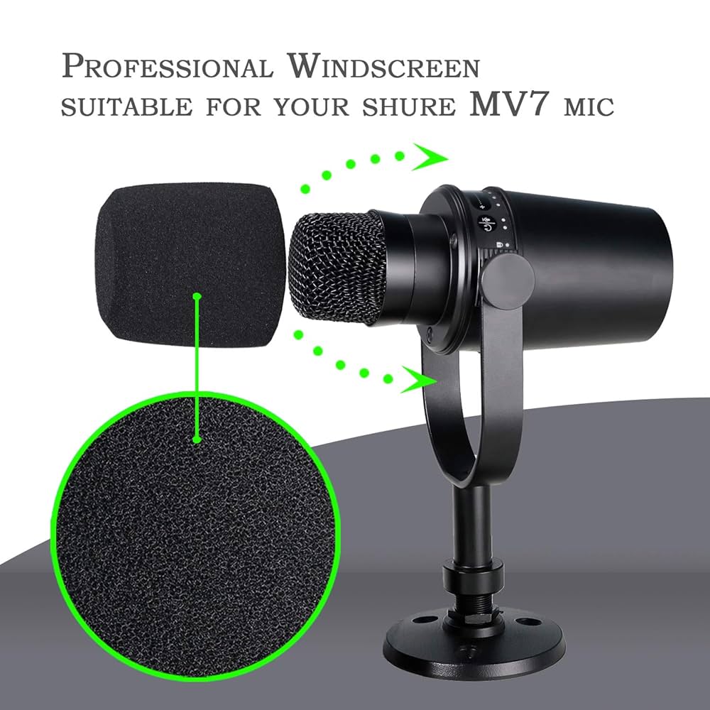 Amazon.com: MV7 MV7X MV7+ Boom Arm - Mic Arm with Foam Cover